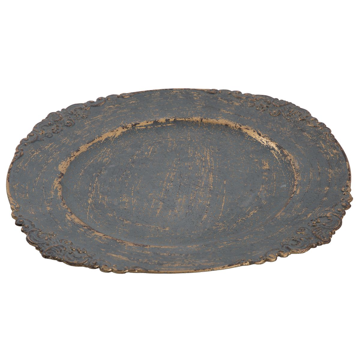 JUST HOME COLLECTION - Base plato 32,7 cm antiguo dorado