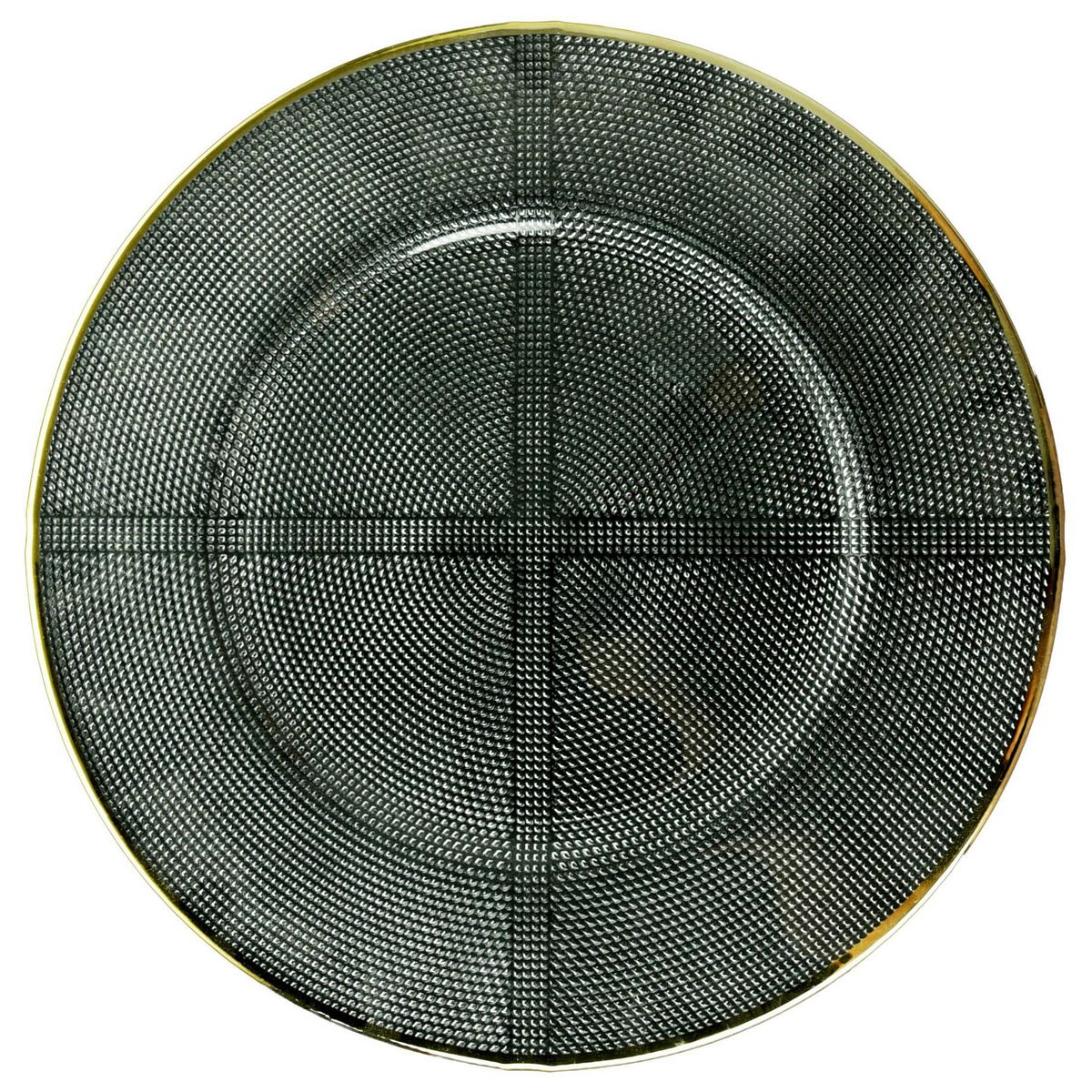 JUST HOME COLLECTION - Base Plato Vidrio 33 cm Ring