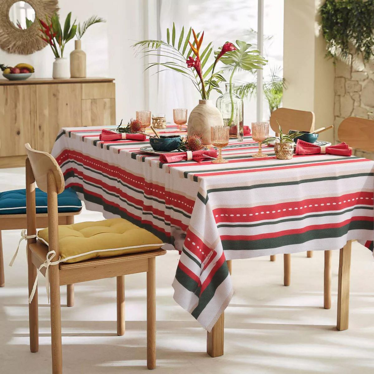 JUST HOME COLLECTION - Mantel Rectangular 180x240 cm Lineas Multicolor