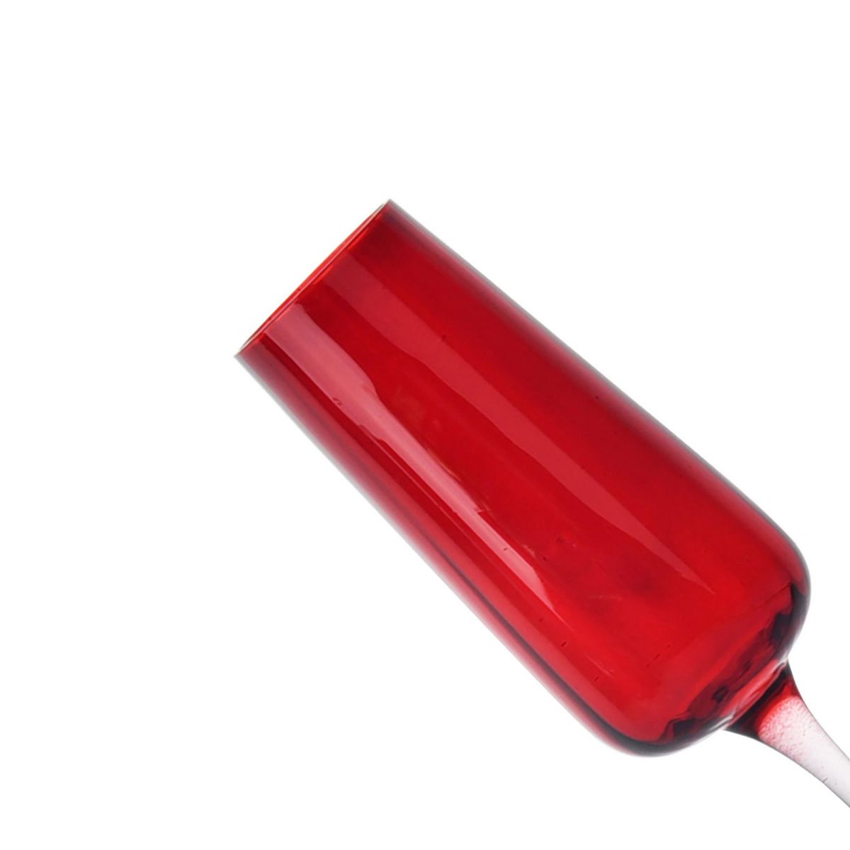 JUST HOME COLLECTION - Copa de Champaña Vidrio 170 ml Roja