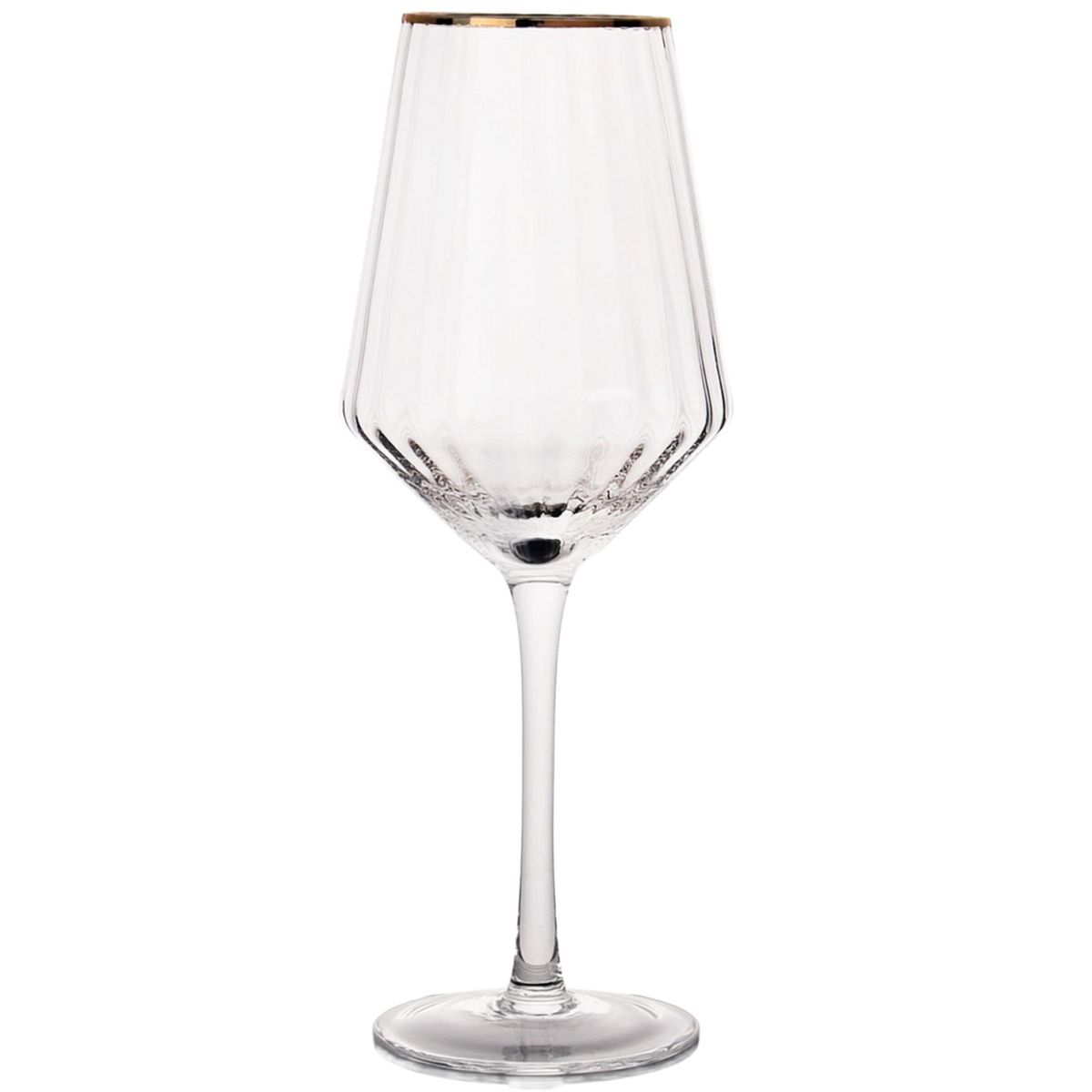 JUST HOME COLLECTION - Copa de Vino 380 ml Ring Dorado