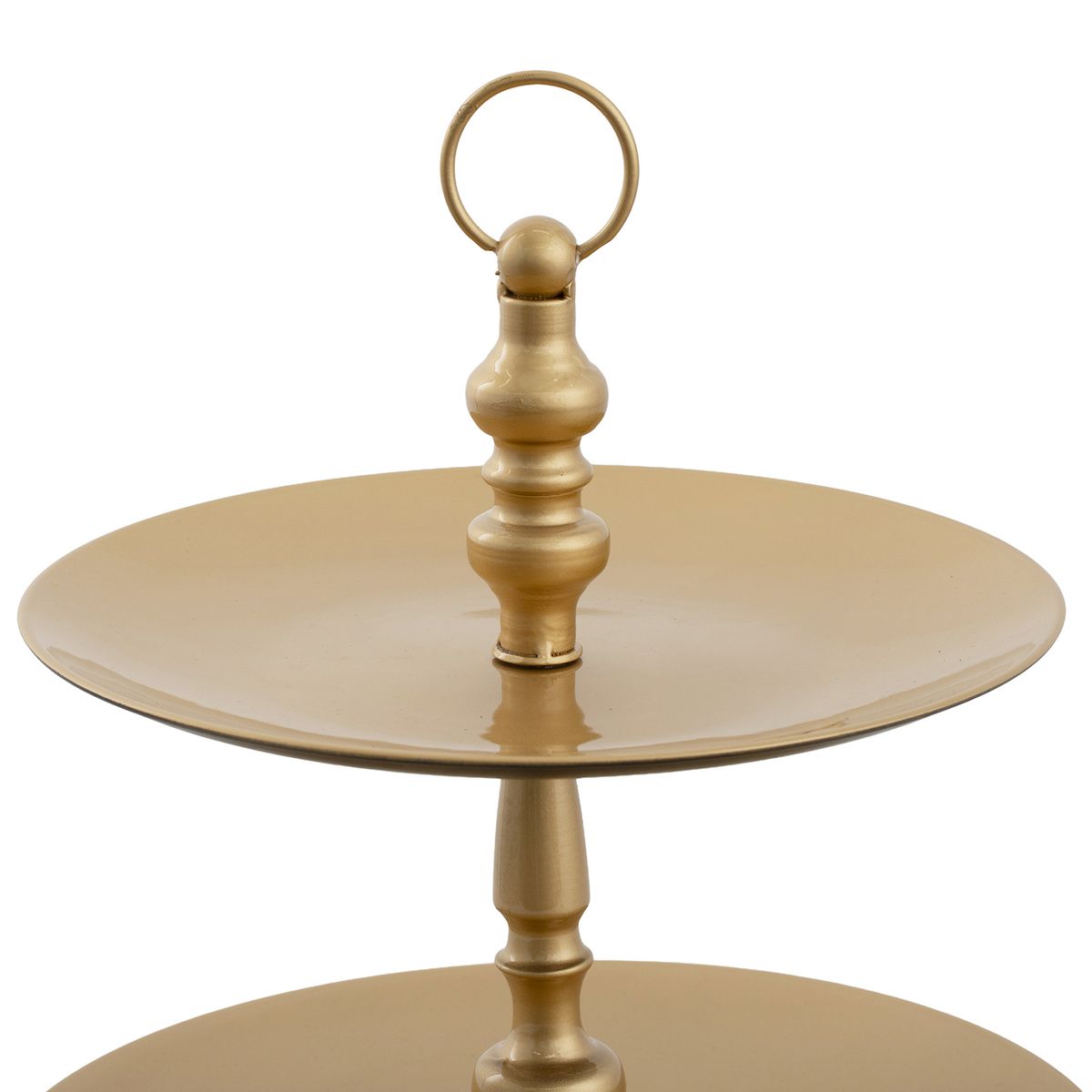 JUST HOME COLLECTION - Soporte para Postres 2 Niveles Dorado