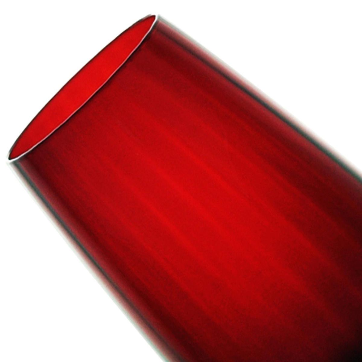 JUST HOME COLLECTION - Vaso vidrio 460ml rojo