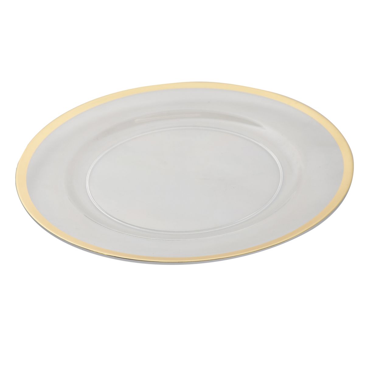 JUST HOME COLLECTION - Base Plato de Plástico 32,7 cm Ring Dorado