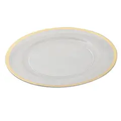 JUST HOME COLLECTION - Base Plato de Plástico 32,7 cm Ring Dorado