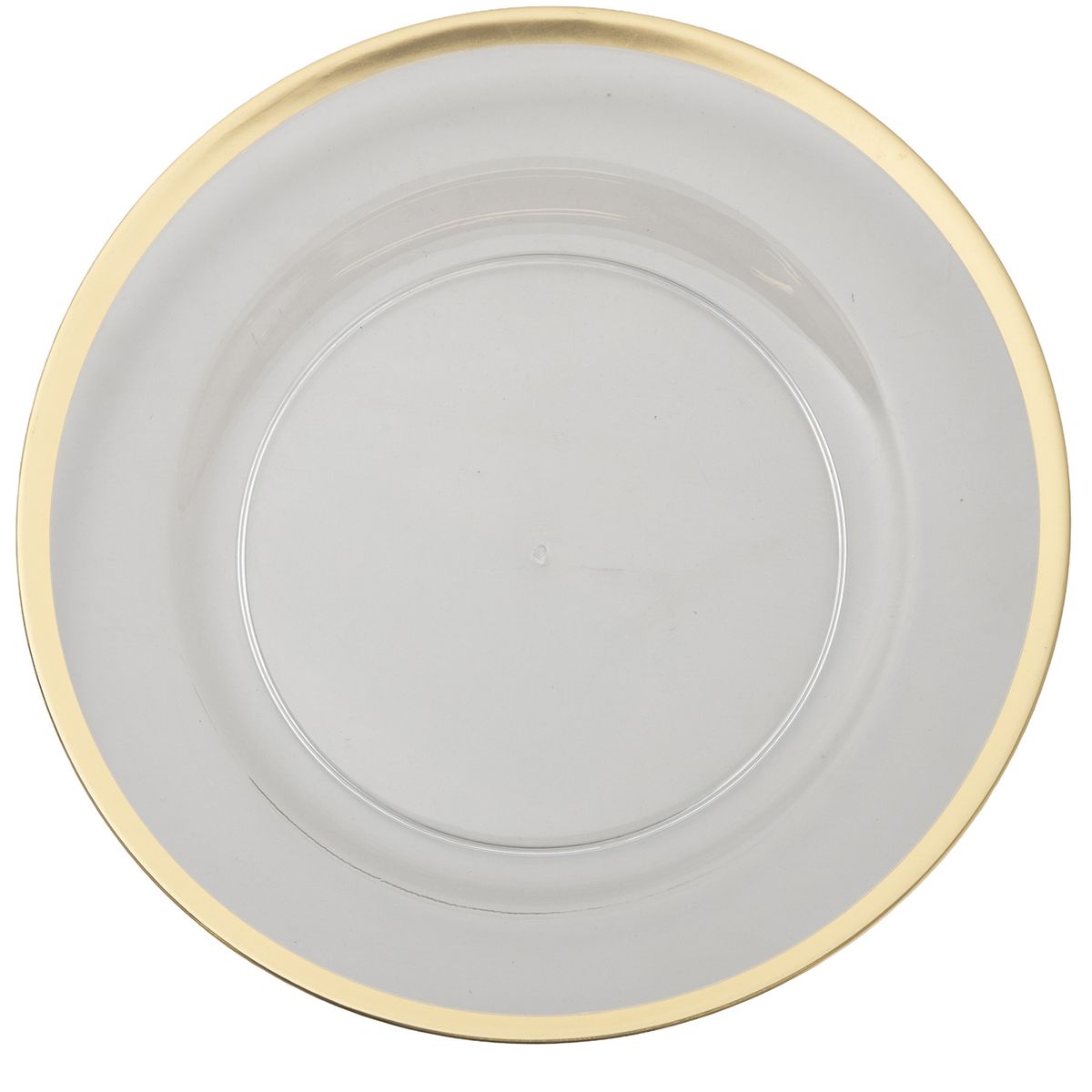 JUST HOME COLLECTION - Base Plato de Plástico 32,7 cm Ring Dorado