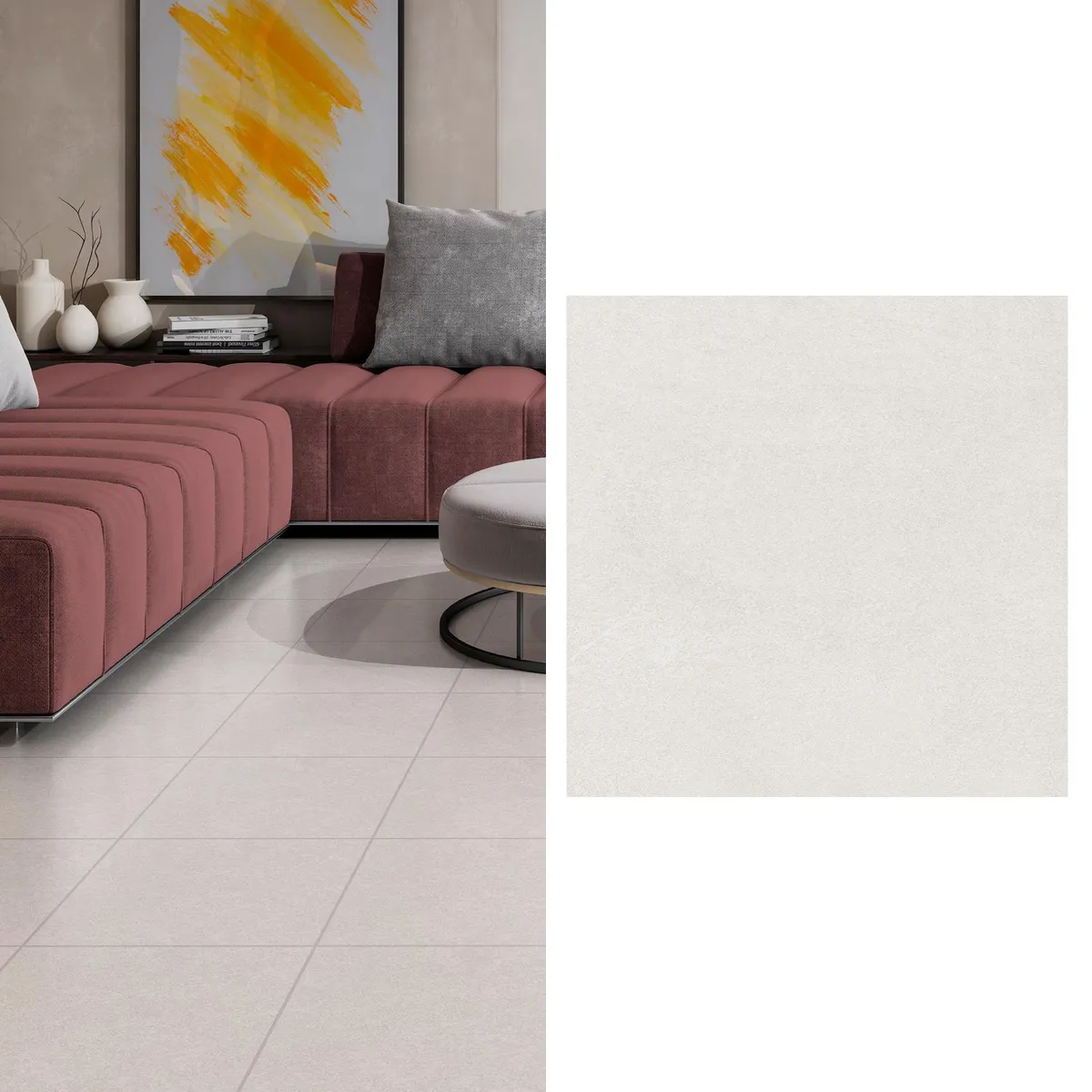 HOLZTEK - Cerámica 45x45 cm Anthem Wh Blanco 2 m2