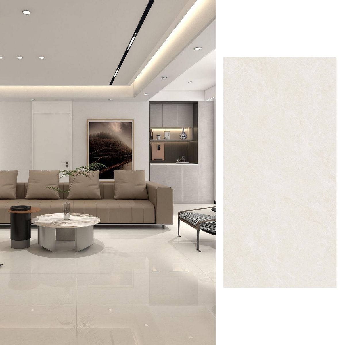 HOLZTEK - Porcelanato 60x120 cm Indomo Beige 2.16 m2