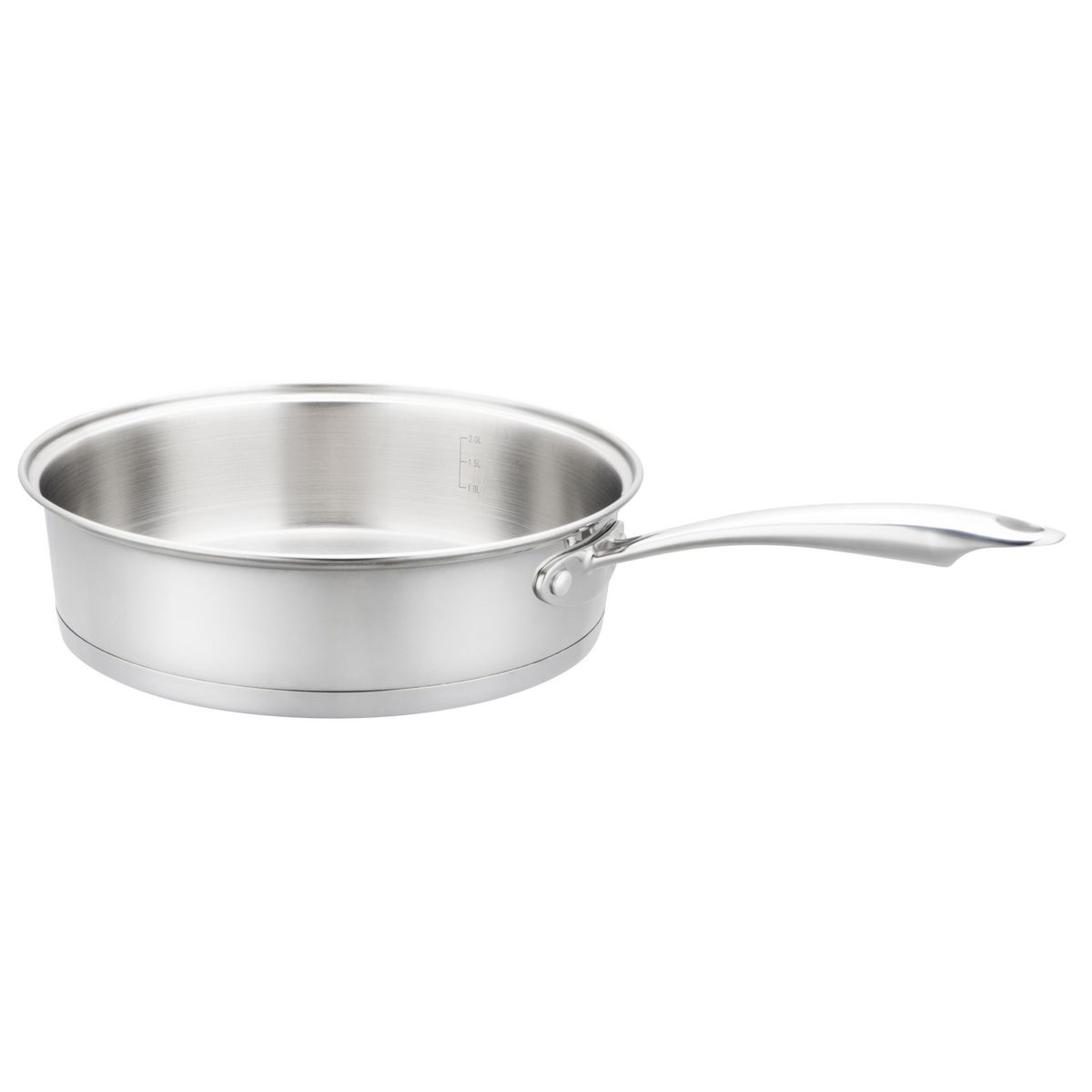 JUST HOME COLLECTION - Sartén 24 cm Acero inoxidable Plateado