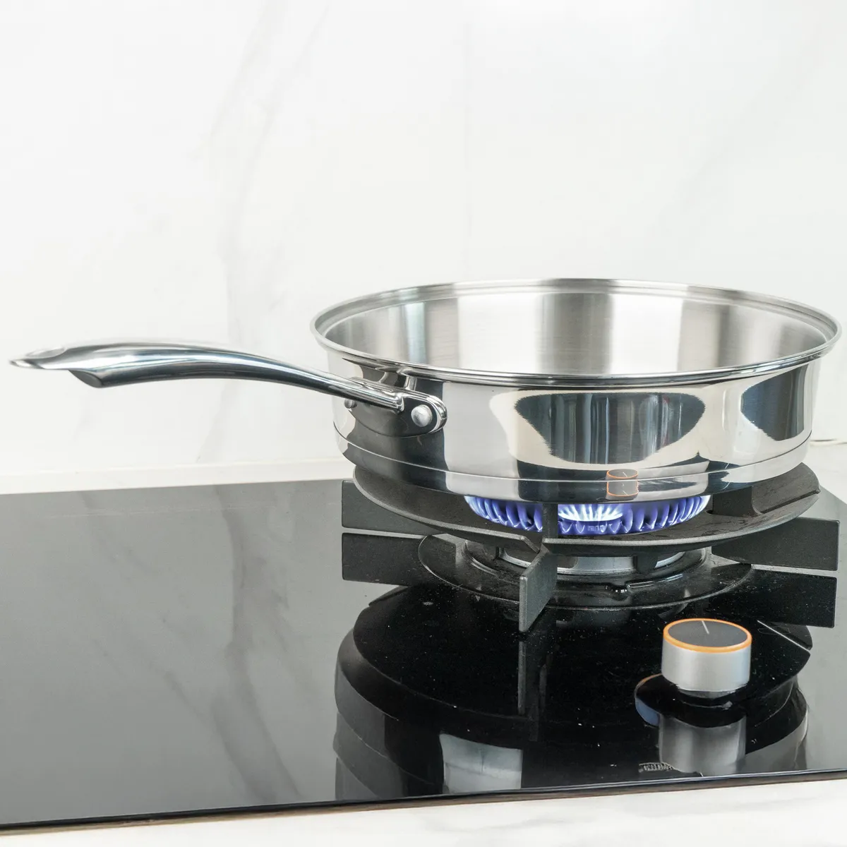 JUST HOME COLLECTION - Sartén 28 cm Acero inoxidable Plateado