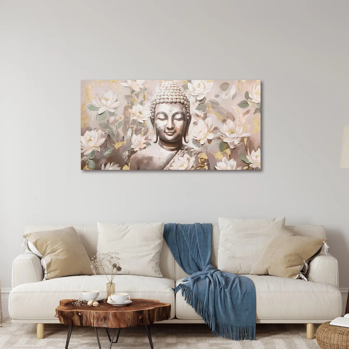 JUST HOME COLLECTION - Canvas Buddah 60x120 cm
