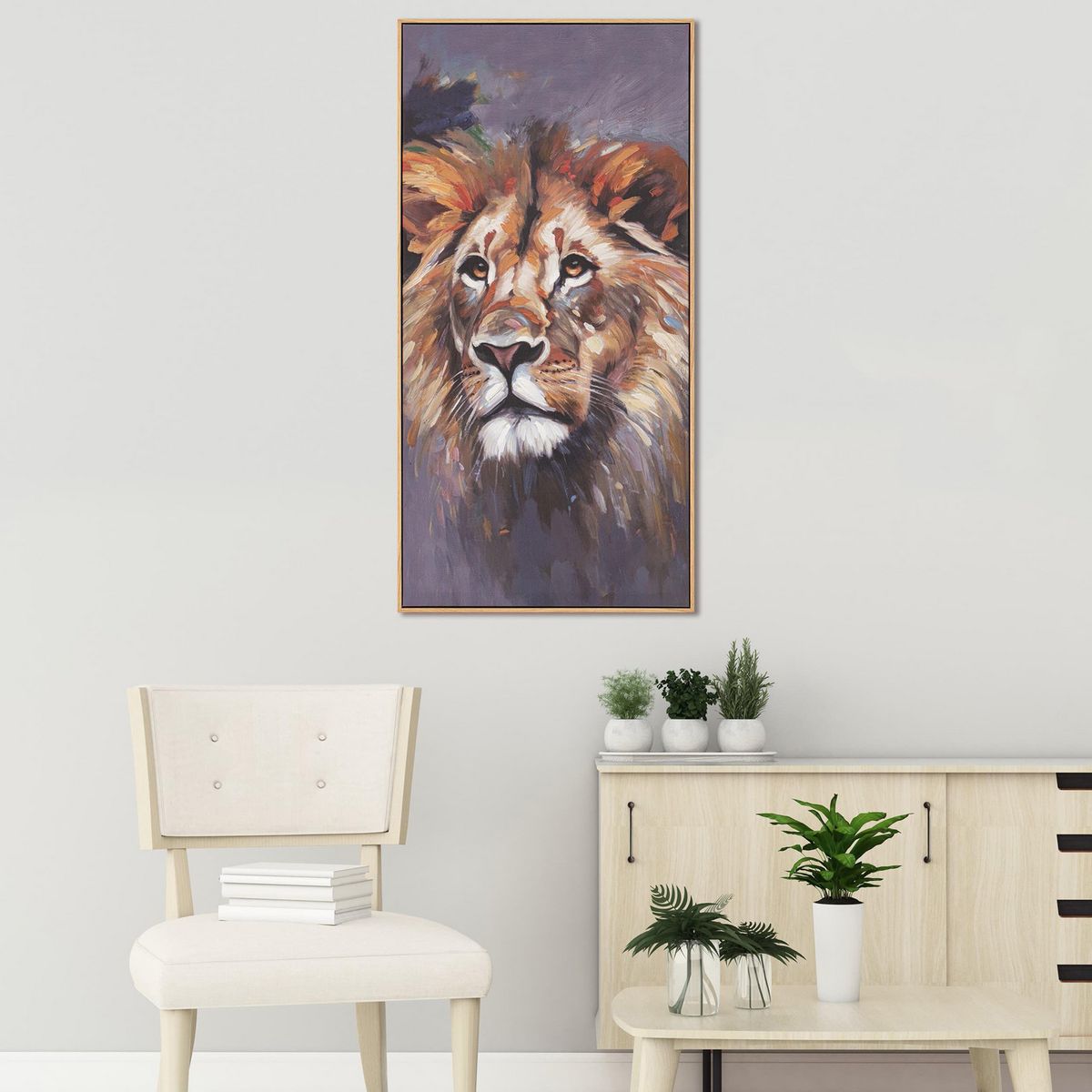 JUST HOME COLLECTION - Cuadro Leon 40x80 cm