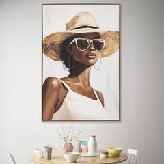 JUST HOME COLLECTION - Cuadro Decorativo Mujer 80x120 cm