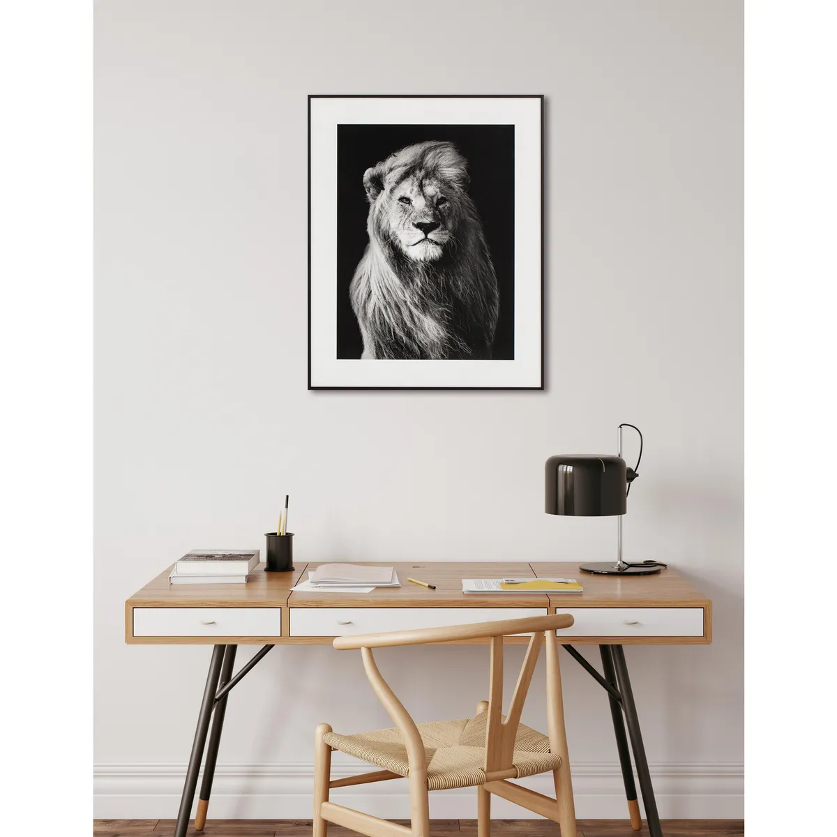 JUST HOME COLLECTION - Cuadro Leon 40x50 cm