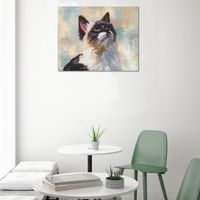 Cuadro Decorativo Gato 50x40 cm