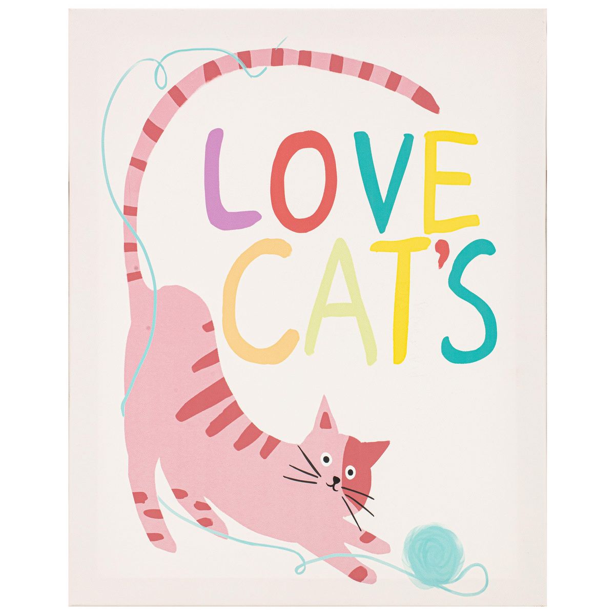 JUST HOME COLLECTION - Set de 5 Canvas Cats 40x50 cm