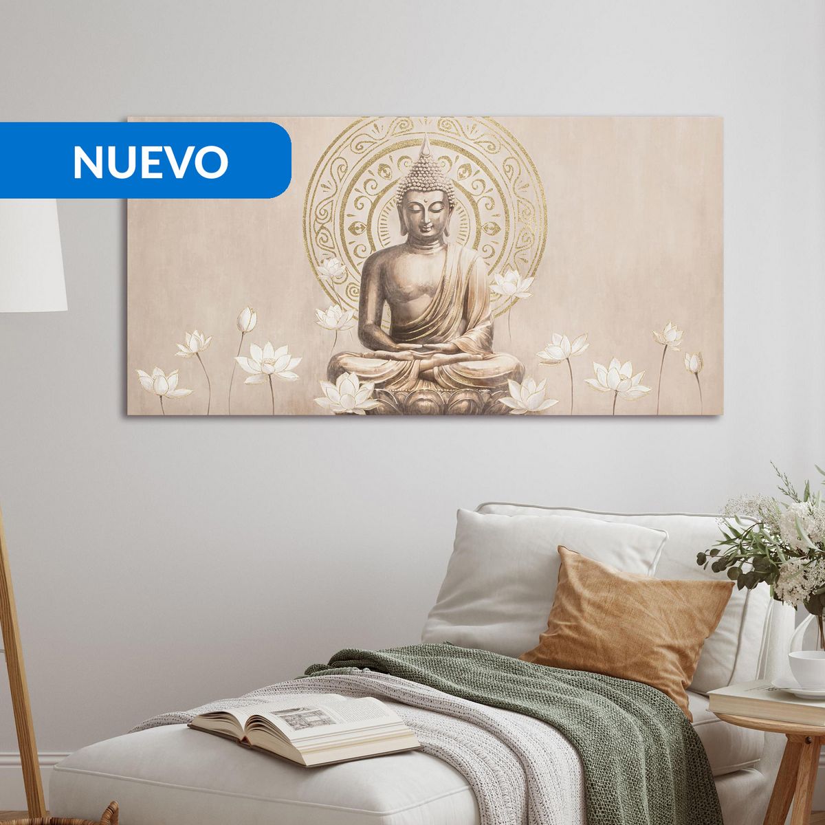 JUST HOME COLLECTION - Cuadro Decorativo Buddah 60x120 cm
