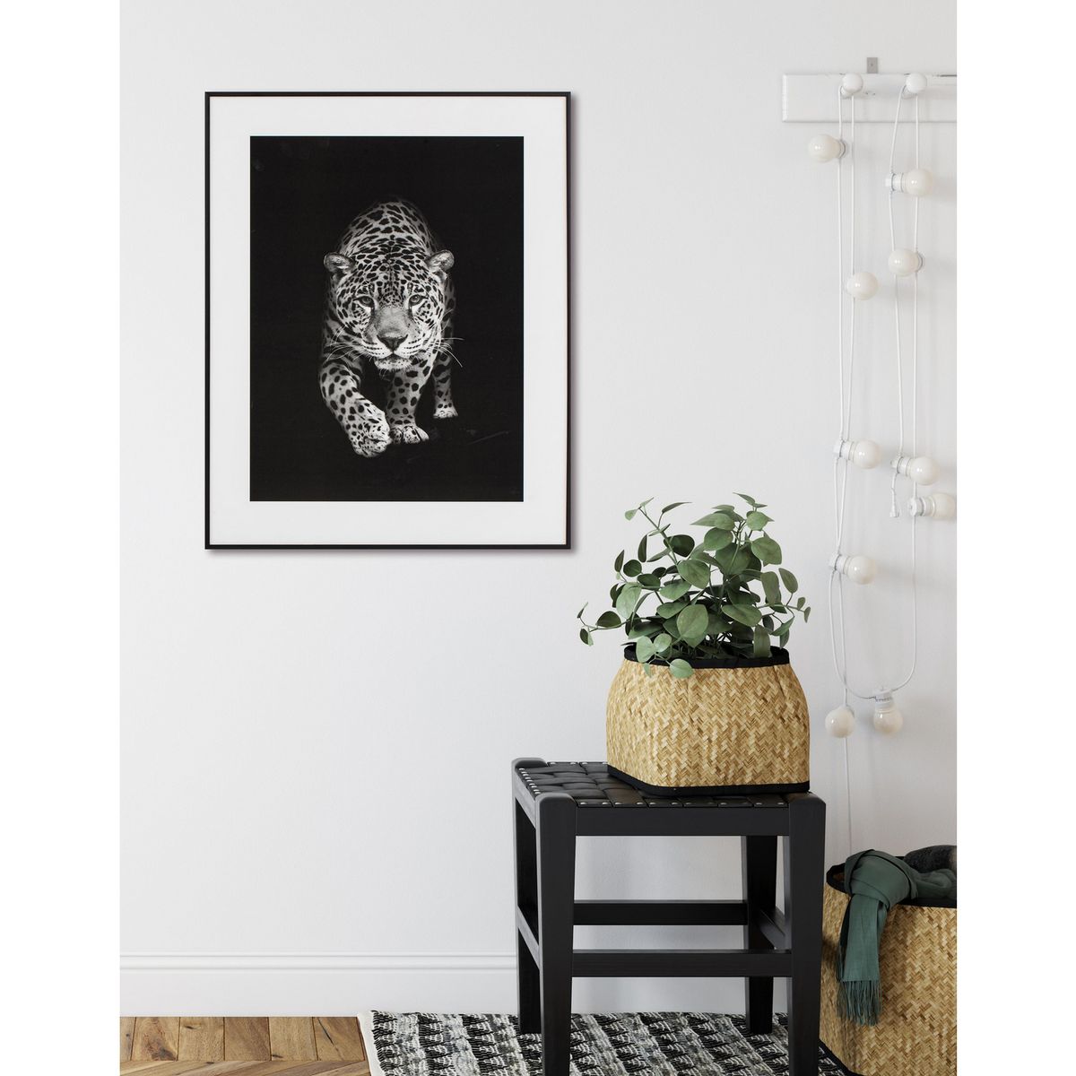JUST HOME COLLECTION - Cuadro Leopardo 40x50 cm