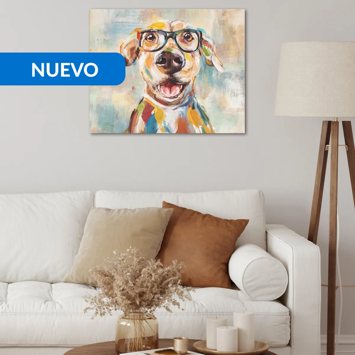 JUST HOME COLLECTION - Cuadro Decorativo Dog 40x50 cm