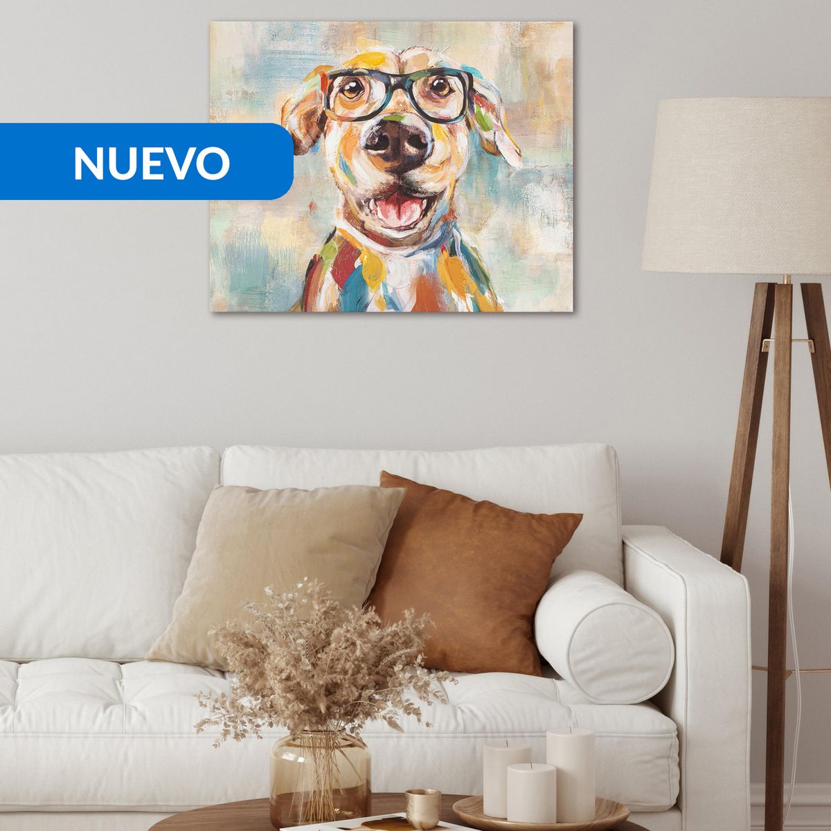 JUST HOME COLLECTION - Cuadro Decorativo Dog 40x50 cm