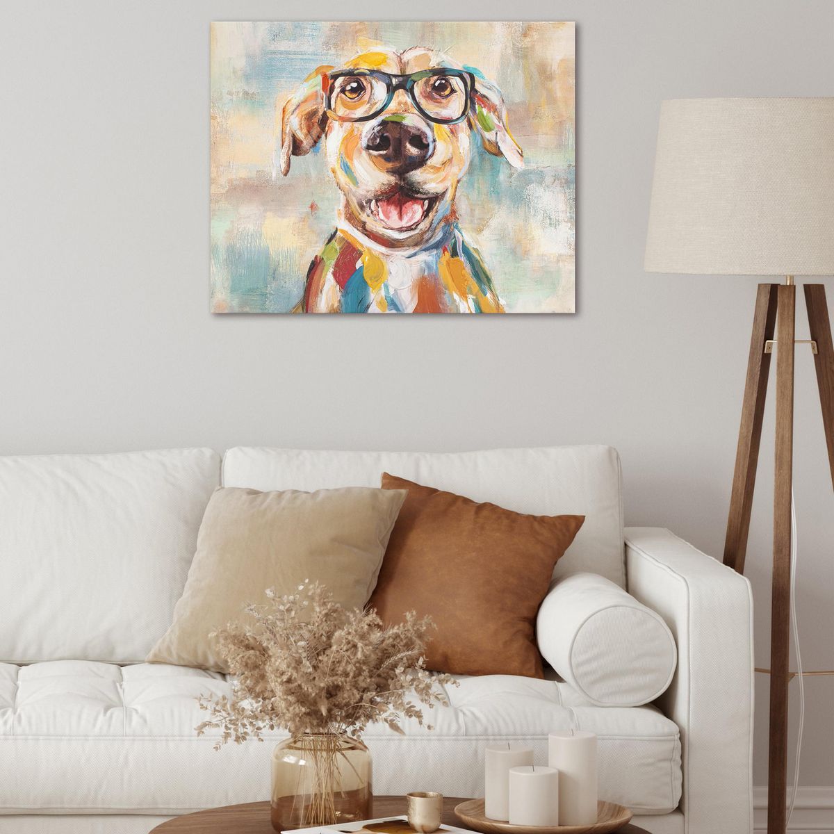 JUST HOME COLLECTION - Cuadro Decorativo Dog 40x50 cm