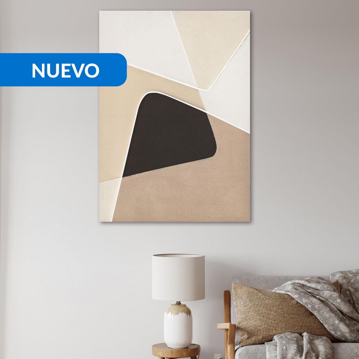 JUST HOME COLLECTION - Cuadro Decorativo Geo 50x70 cm