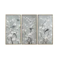 JUST HOME COLLECTION - Set de 3 Cuadros Natura 30x60 cm