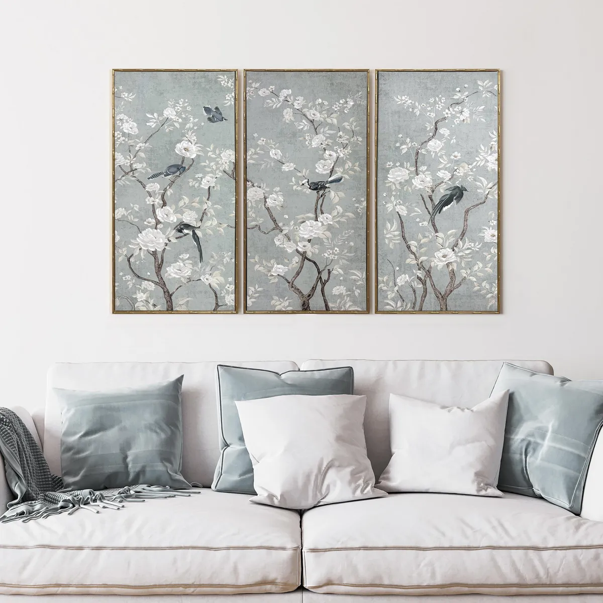 JUST HOME COLLECTION - Set de 3 Cuadros Natura 30x60 cm