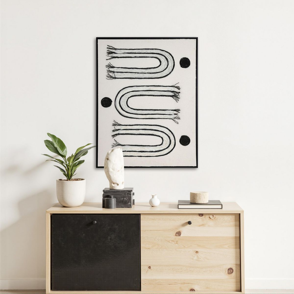 JUST HOME COLLECTION - Cuadro Triple Dot 50x70 cm