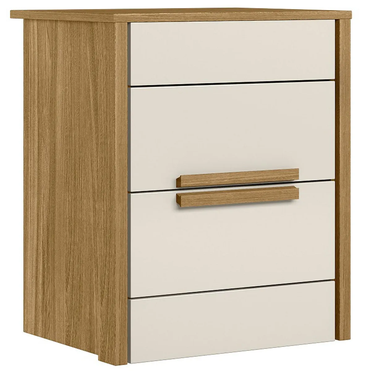 CASA BONITA - Velador 2 Cajón(es) Paris 51x61x39 cm Roble