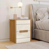 Velador 2 Cajón(es) Paris 51x61x39 cm Roble