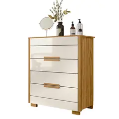 CASA BONITA - Cómoda 4 Cajón(es) Paris 86x103x47 cm Roble, Crudo