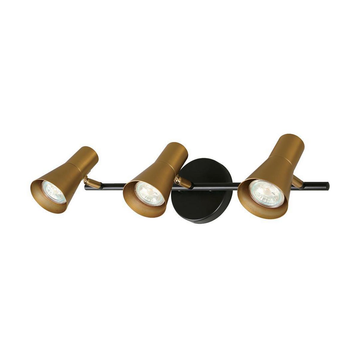 JUST HOME COLLECTION - Barra Eldani 3 Luces Metal Amarillo