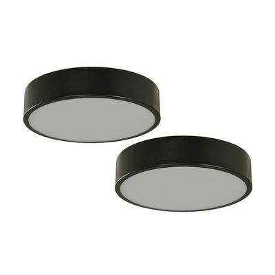 Imagen 2 del producto Pack 2 plafon Kelly Plástico Negro