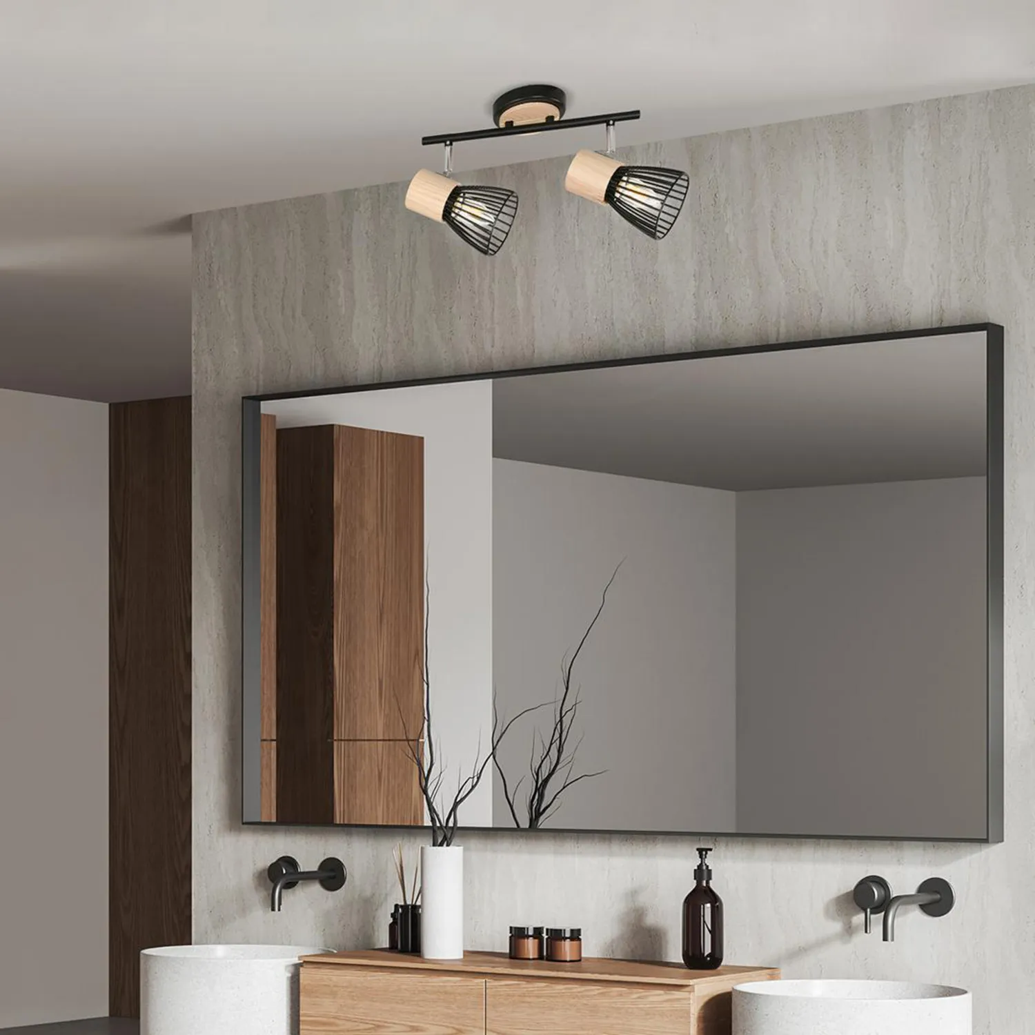 JUST HOME COLLECTION Foco Interior Direccional Boston 2 Luces