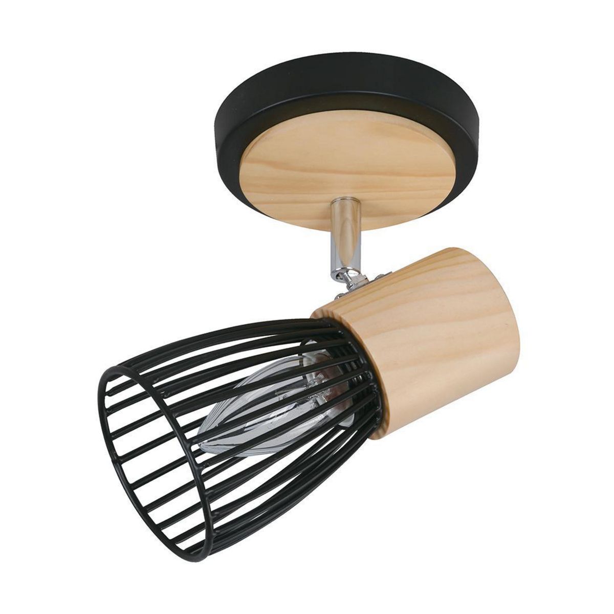 JUST HOME COLLECTION - Aplique Interior Boston Madera y Metal