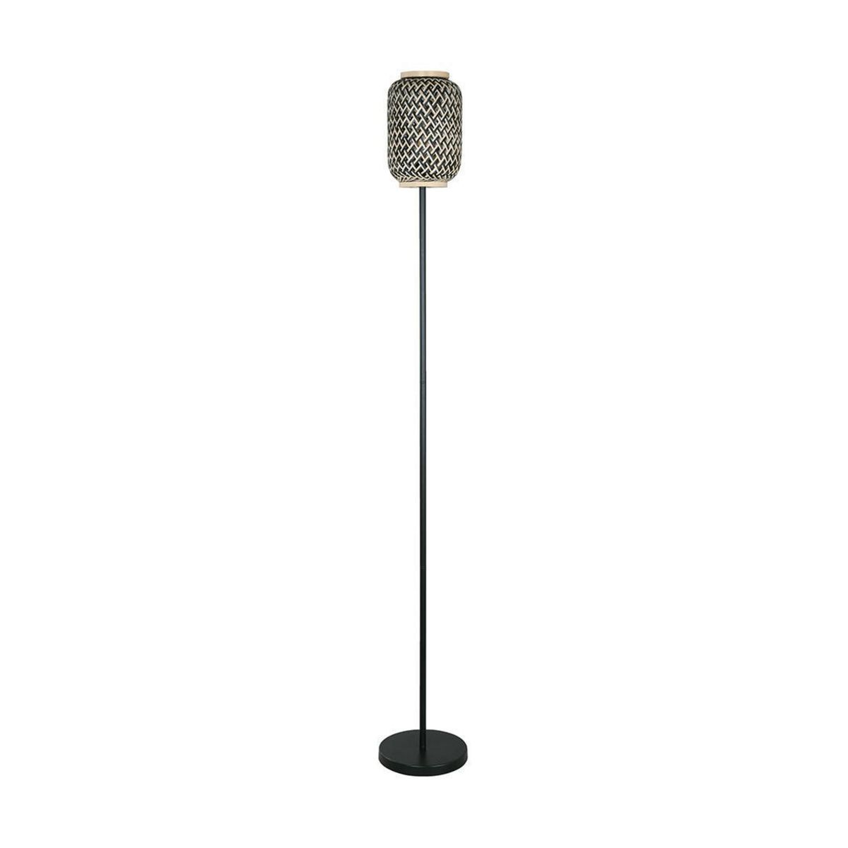 JUST HOME COLLECTION - Lámpara Pie Nala 1L E27 Natural/Negro