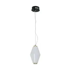 JUST HOME COLLECTION - Lámpara Colgante Moderna Blanco Dorado Guille