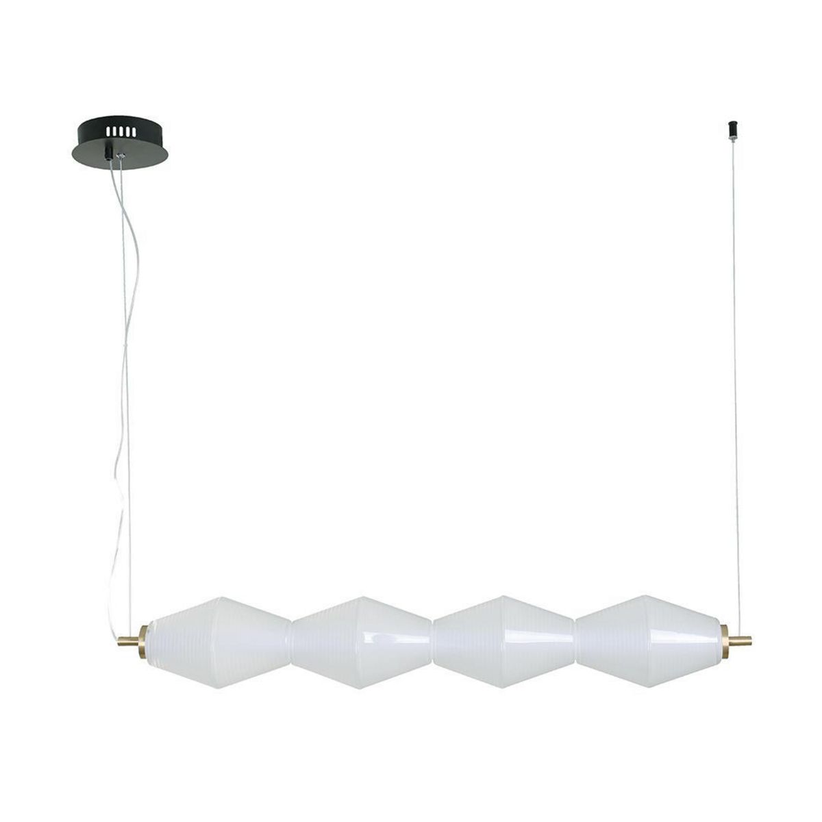 JUST HOME COLLECTION - Lampara Colgante Guille Luz Led Blanco Dorado 94cm