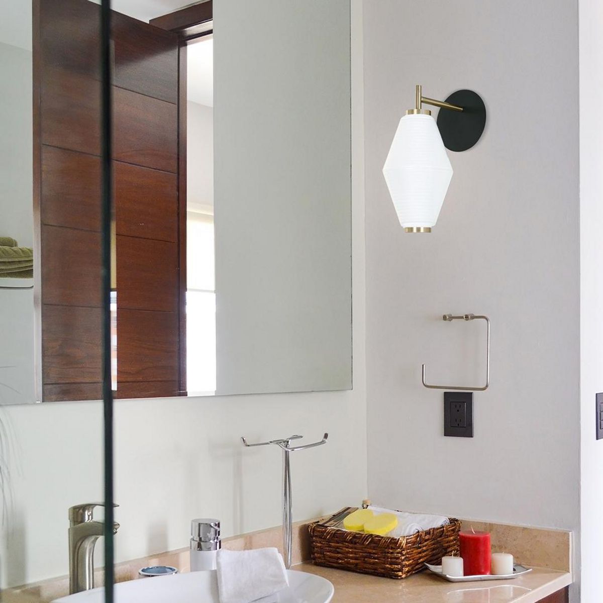 JUST HOME COLLECTION - Aplique Interior Led Guille Blanco Dorado