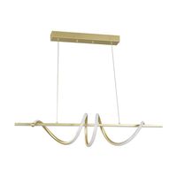 Lámpara Colgante Led Dinant Plástico Amarillo/Dorado