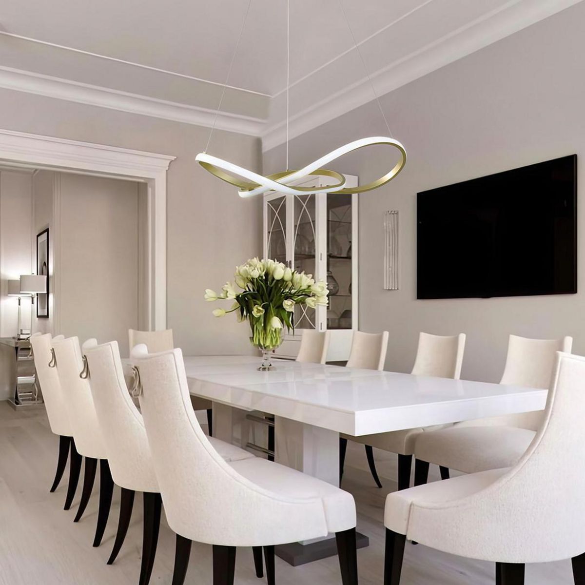 JUST HOME COLLECTION - Lámpara Led Colgante Namur Dorado