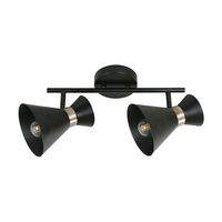 Foco Interior Direccional Savannah 2 Luces Metal Negro