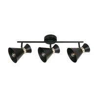 Foco Interior Direccional Savannah 3 Luces Metal Negro