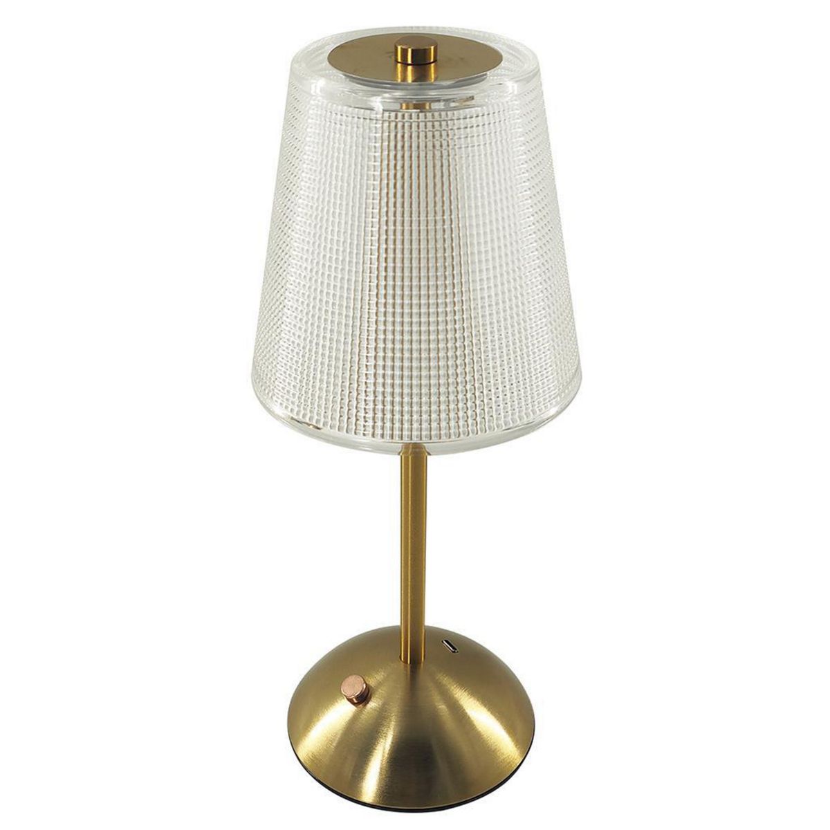 JUST HOME COLLECTION - Lampara Mesa TLTOUCH5V-4 Amarillo 12.5x12.5 cm