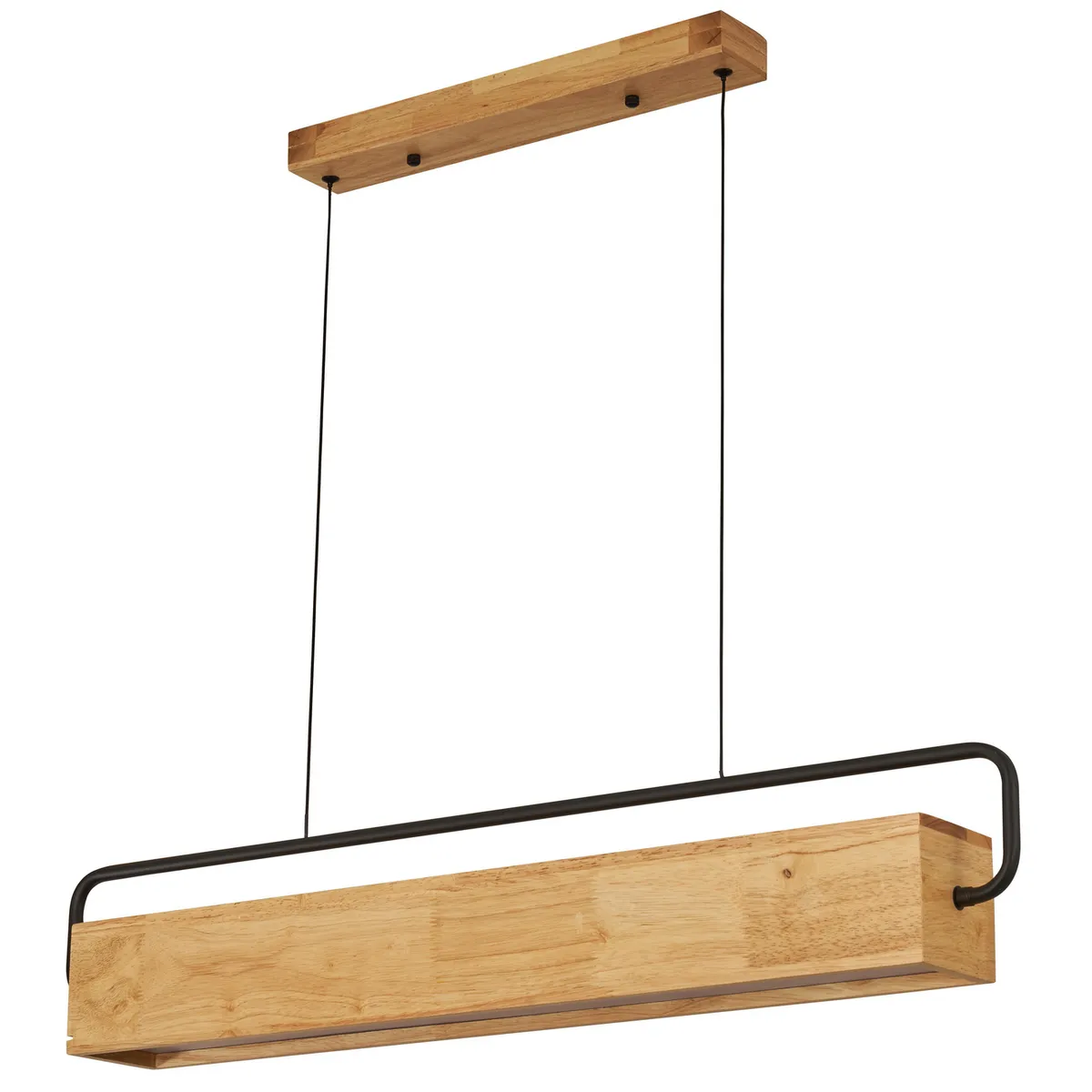 JUST HOME COLLECTION - Lampara Colgante Madera Luz Led 82cm