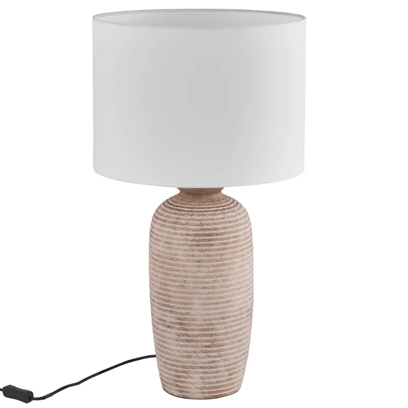 JUST HOME COLLECTION - Lampara Mesa Paide Blanco 35x63cm