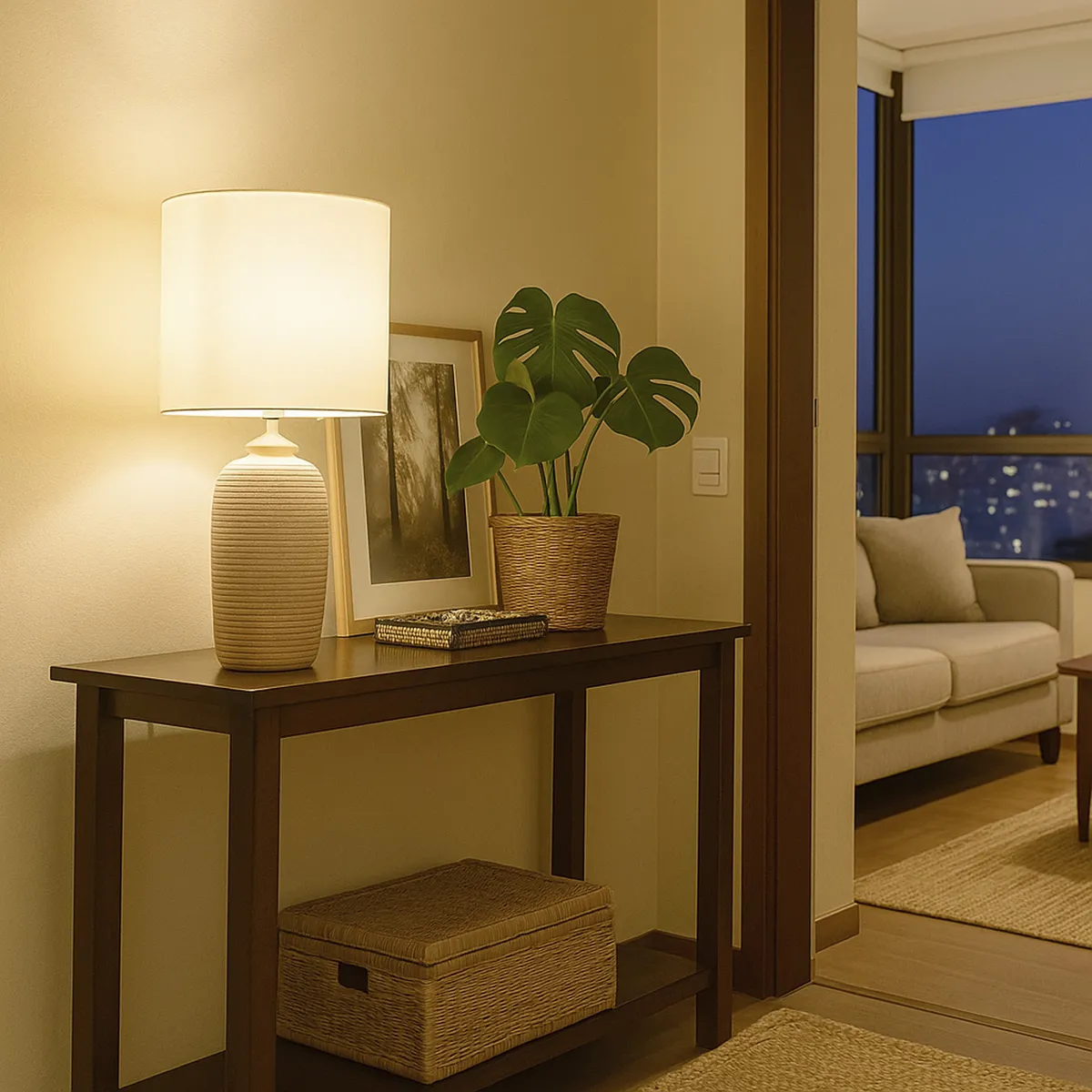 JUST HOME COLLECTION - Lampara Mesa Paide Cerámica 35x63cm