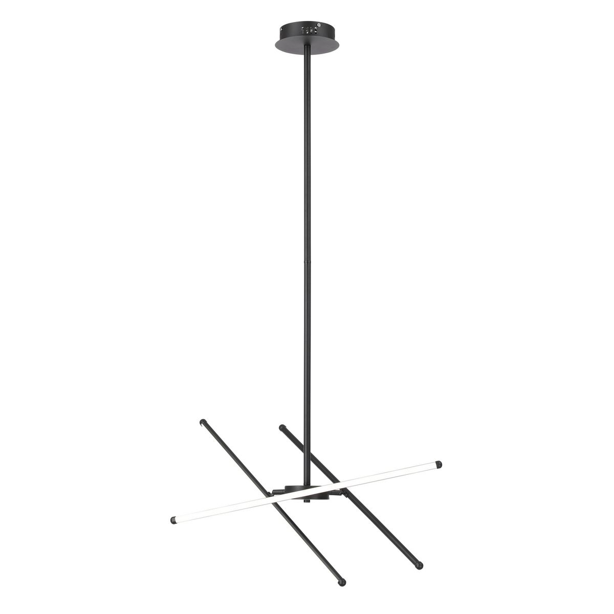 JUST HOME COLLECTION - Lampara Colgante Led Aluminio Negro