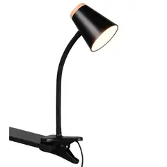 JUST HOME COLLECTION - Lampara para Leer Led Clip Narva Negro 8x43 cm